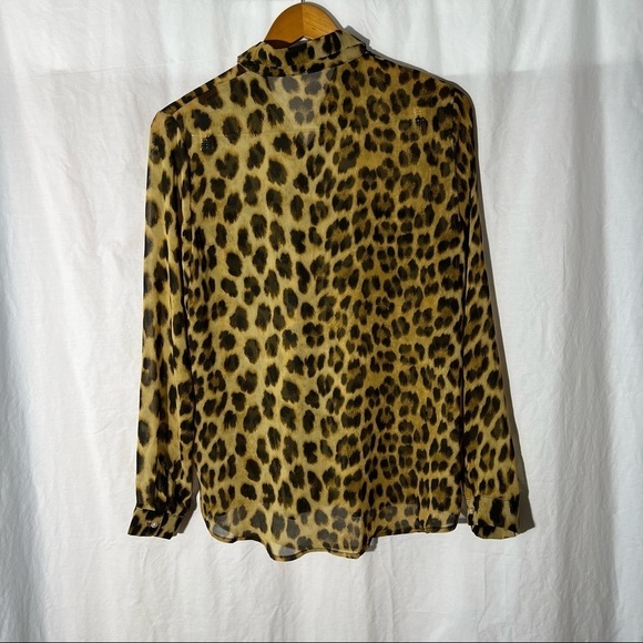 IVIVI Cheetah Print Button-Up size Large - Picture 3 of 3
